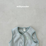 [milk powder] Warm fleece vest
