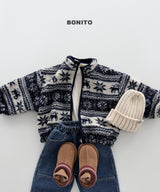 [BONITO] Nordic zip-up jumper
