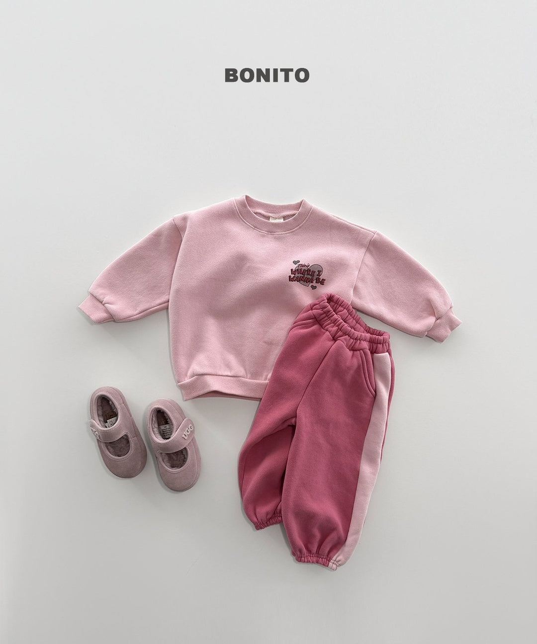 [BONITO] Side color block jogger pants
