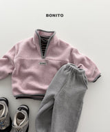 [BONITO] Cotton candy coloration half zip