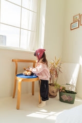 [milk powder] Velvet denim pants