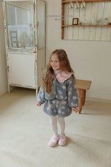 [Melikey] Flower boa jacket