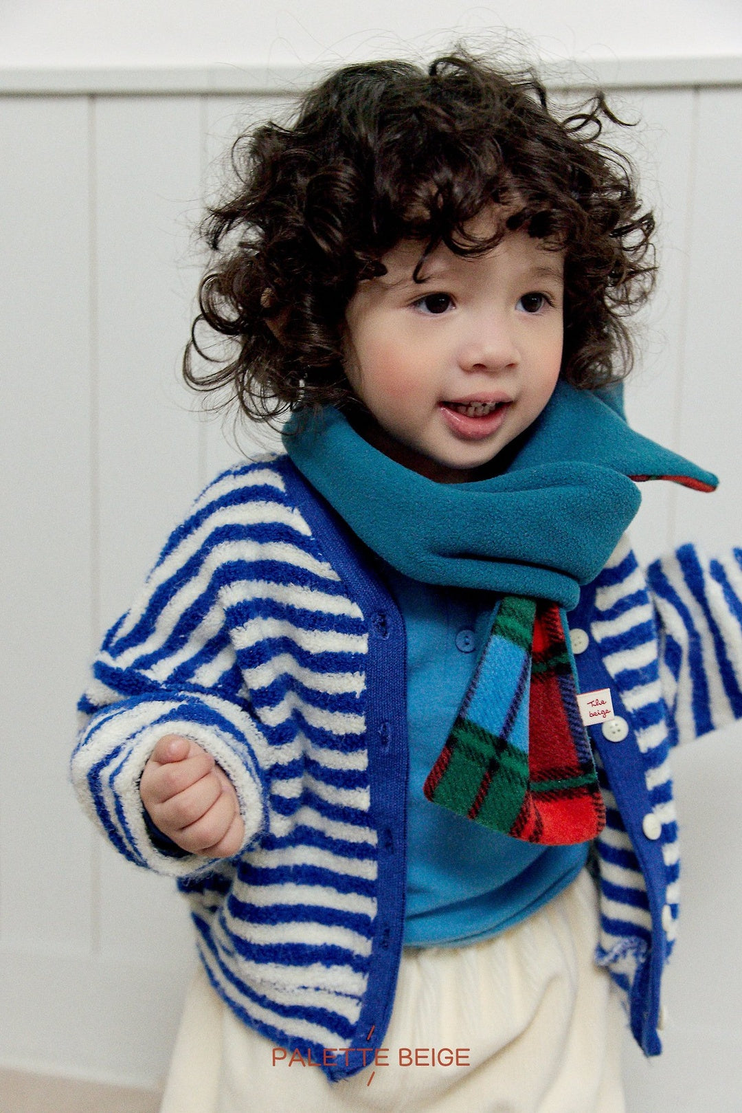 [PALETTE BEIGE] Stripe cardigan