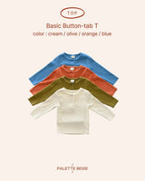 [PALETTE BEIGE] Basic placket tee