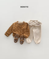 [BONITO] Dot lace cardigan