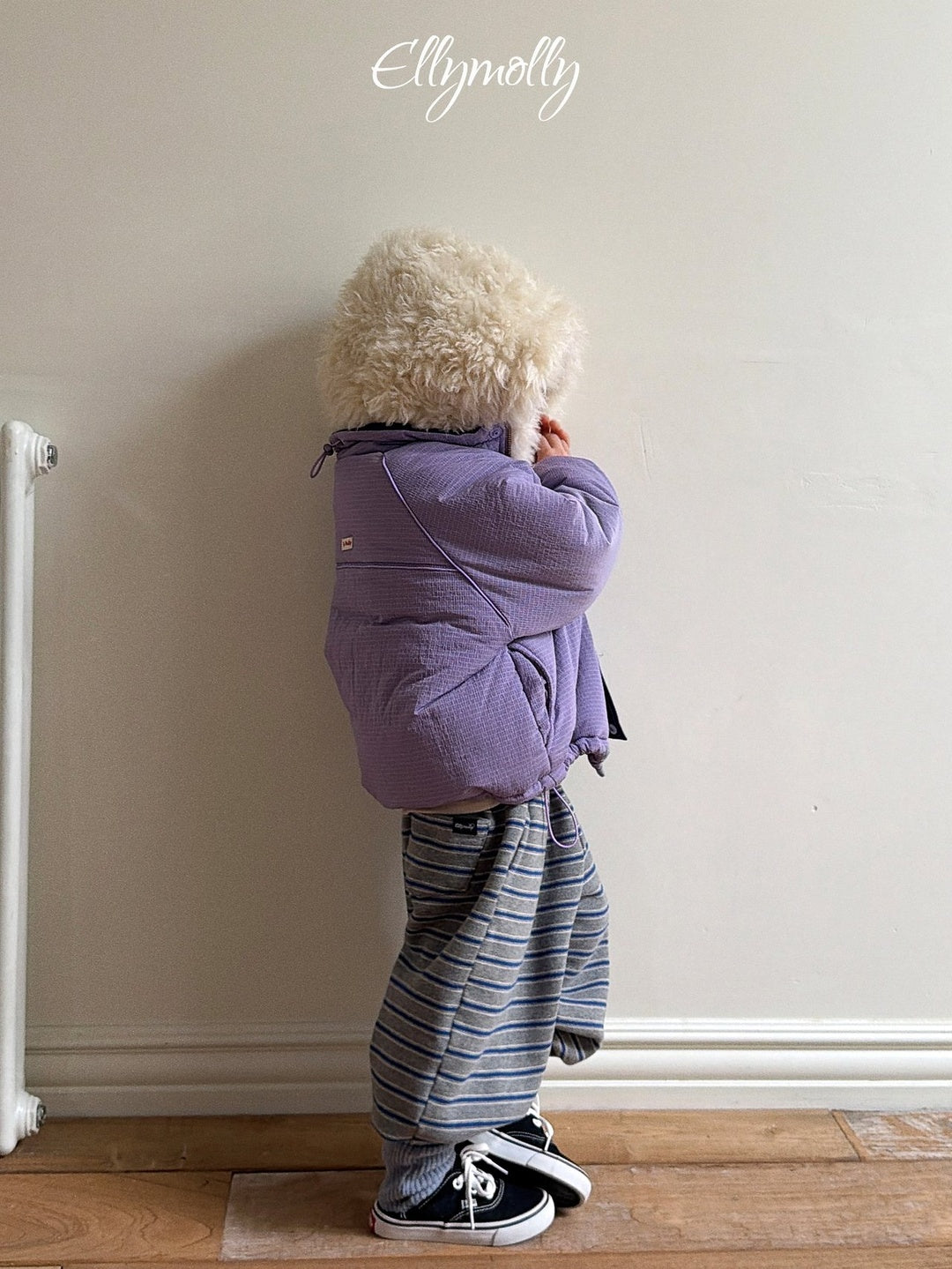 [ELLY MOLLY] Snow crepe jumper