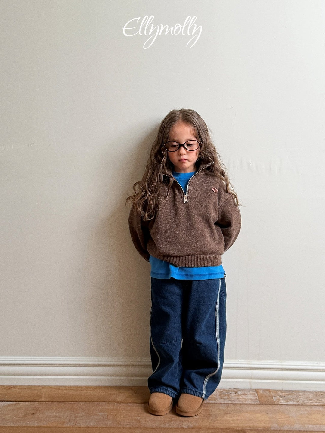 [ELLY MOLLY] Line week denim pants