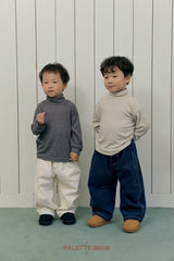 [PALETTE BEIGE] Curve stitch pants