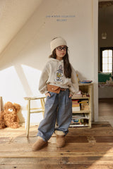 [Melikey] Twill velvet denim pants