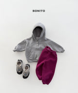 [BONITO] Round placket hood tee