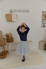 [berryberry] Ribbon rib puff tops