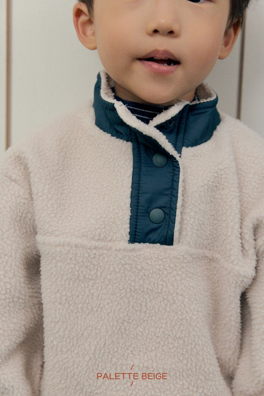[PALETTE BEIGE] Color block anorak