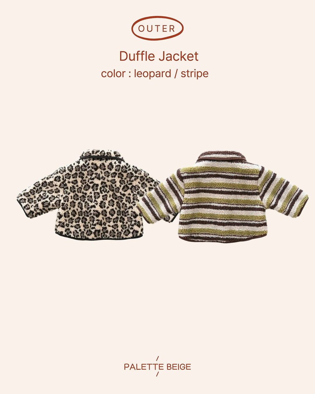 [PALETTE BEIGE] Duffle jacket