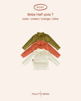 [PALETTE BEIGE] Bebe half mock neck tee
