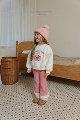 [Melikey] Corduroy heart flare pants