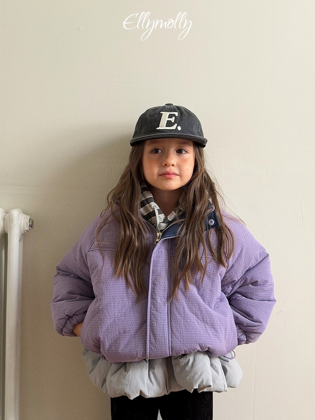 [ELLY MOLLY] Snow crepe jumper