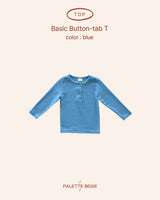 [PALETTE BEIGE] Basic placket tee