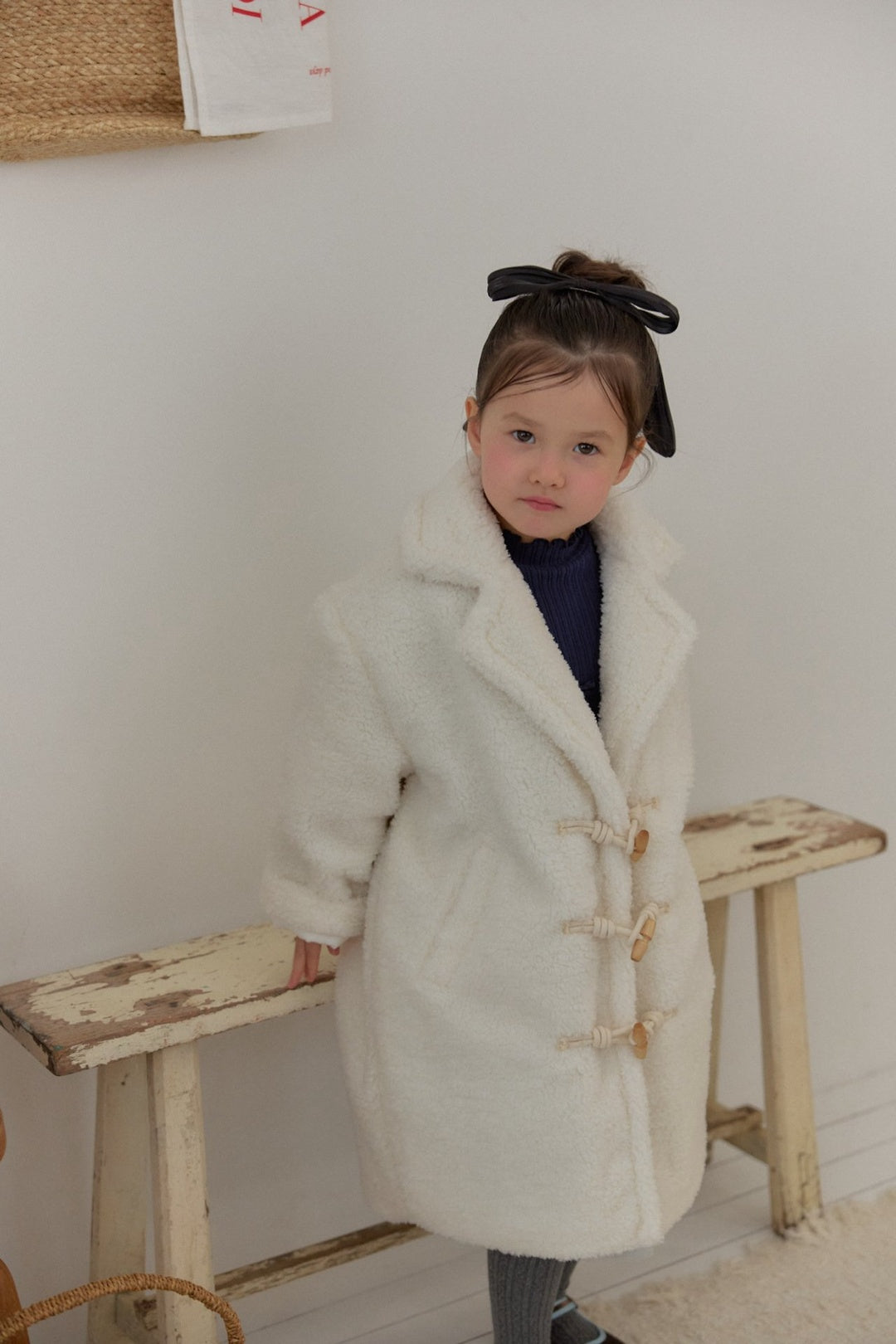 [berryberry] Fluffy toggle coat