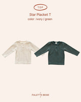[PALETTE BEIGE] Star placket tee