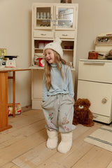 [Melikey] Bear illustration jogger pants