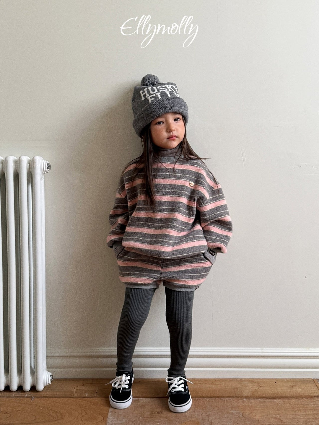 [ELLY MOLLY] Globe knit mtm