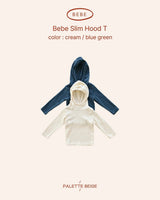 [PALETTE BEIGE] Bebe slim hood tee