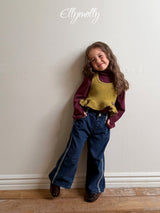 [ELLY MOLLY] Line week denim pants