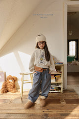 [Melikey] Twill velvet denim pants