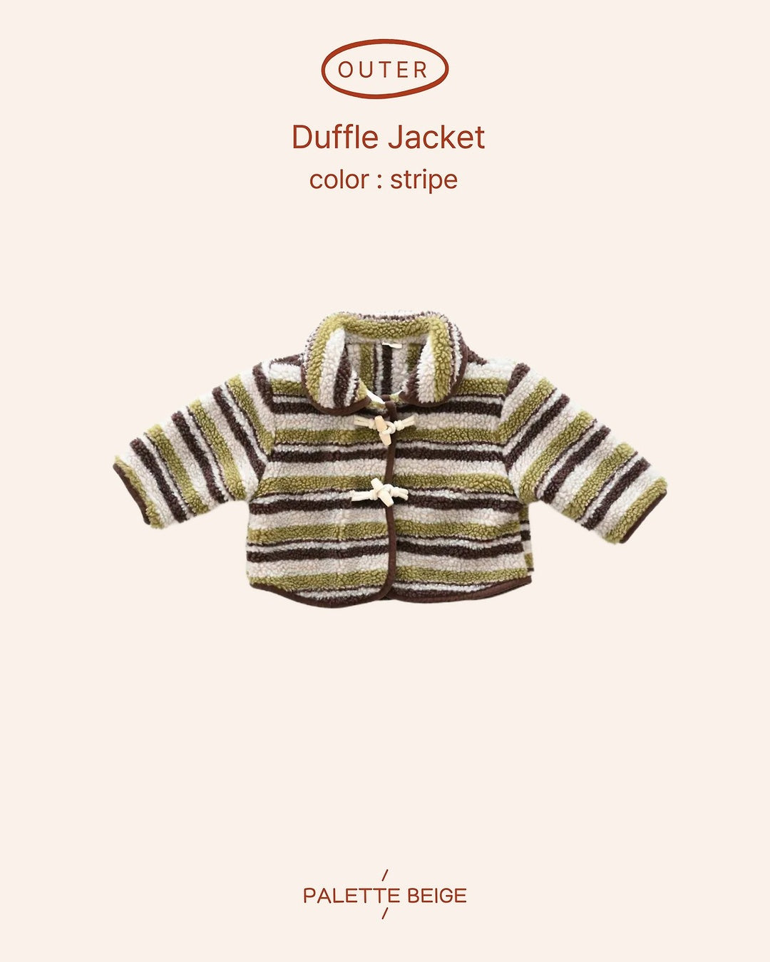 [PALETTE BEIGE] Duffle jacket