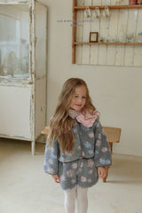 [Melikey] Flower boa jacket