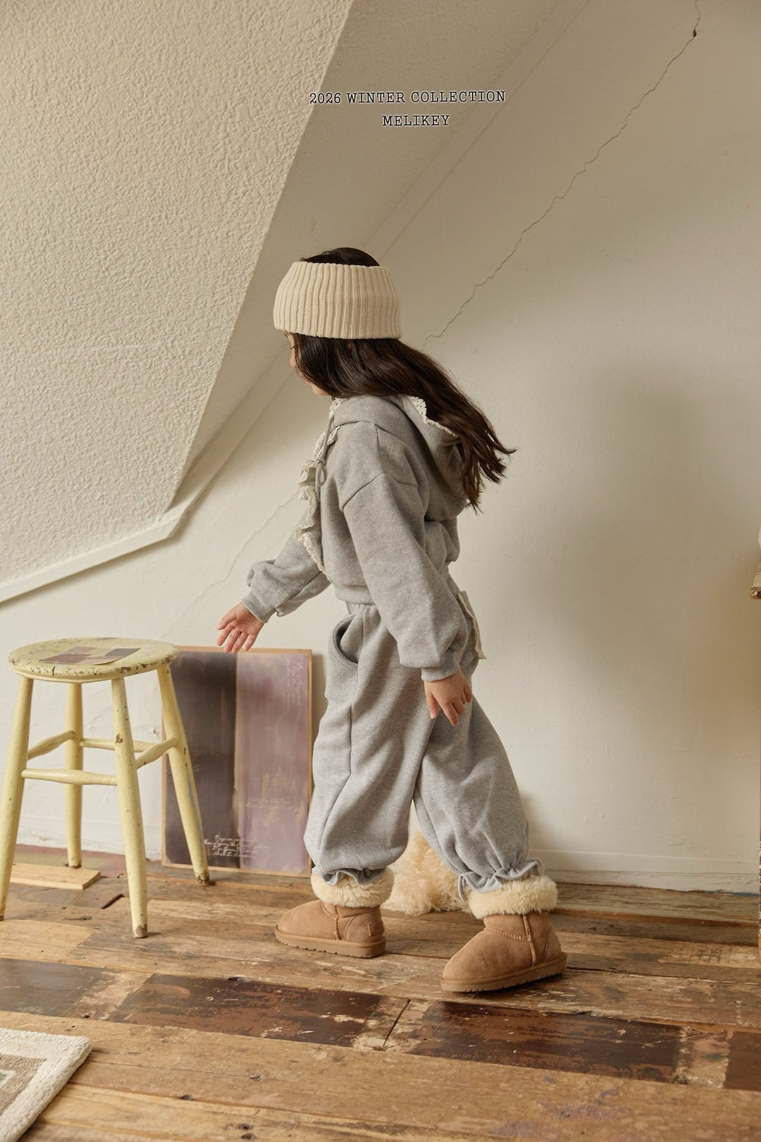 [Melikey] Juju frill hood zip-up