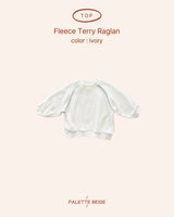 [PALETTE BEIGE] Brushed terry raglan
