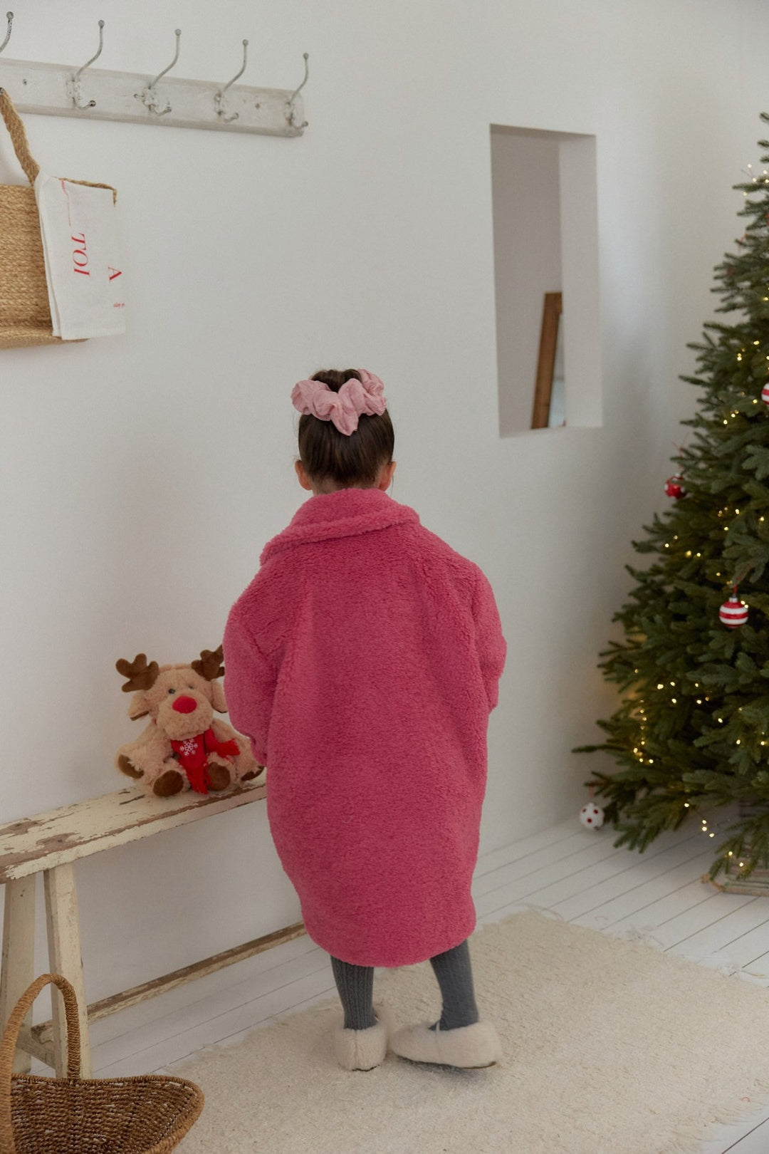 [berryberry] Fluffy toggle coat