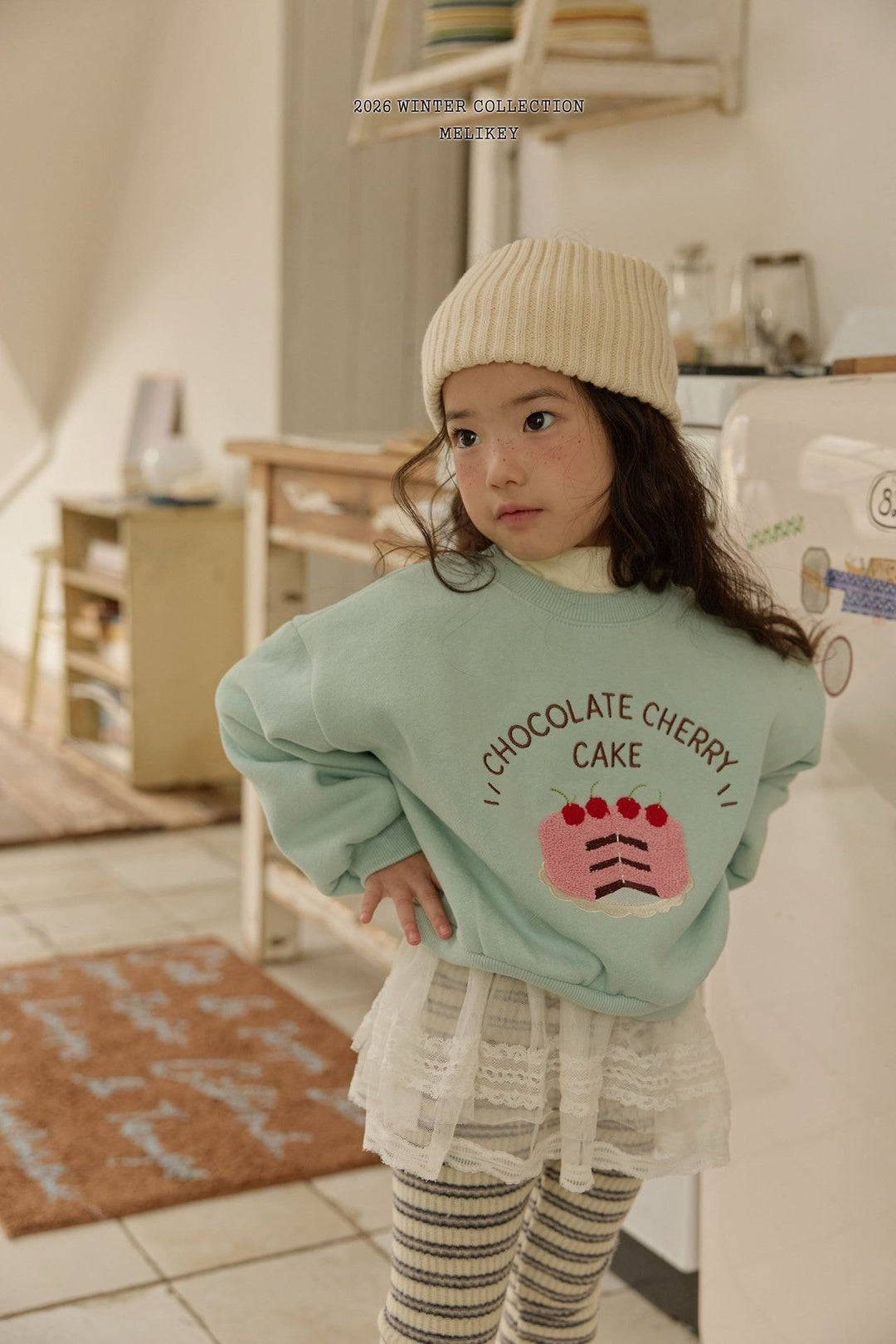 [Melikey] Pompom shasha mellow tee