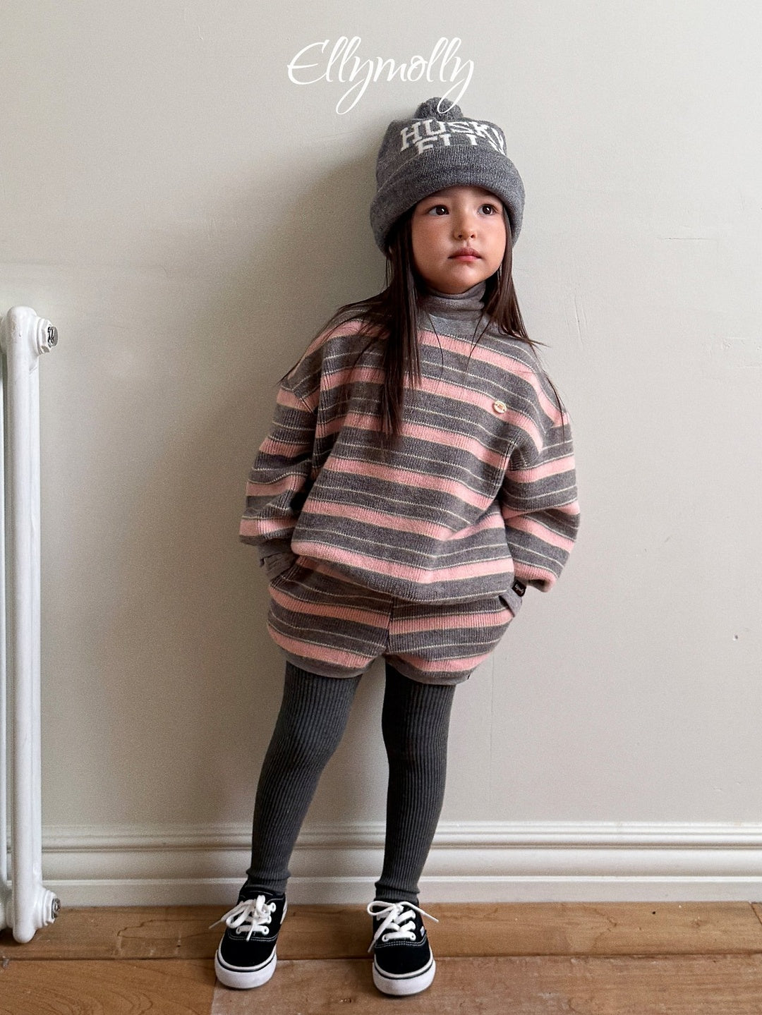[ELLY MOLLY] Globe knit mtm