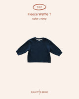 [PALETTE BEIGE] Brushed waffle tee
