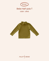 [PALETTE BEIGE] Bebe half mock neck tee