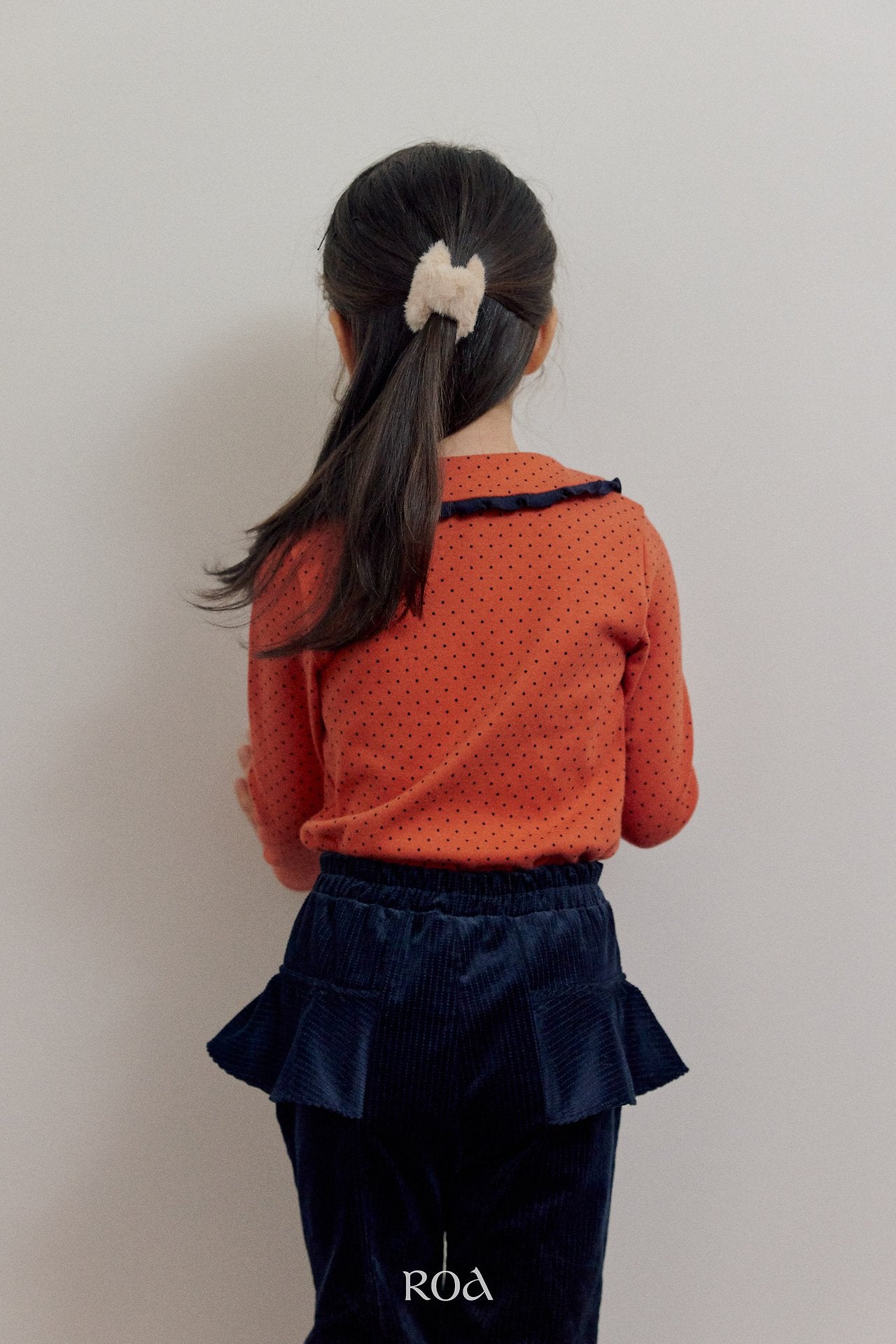 [ROA] Petit dot collar tops