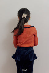 [ROA] Petit dot collar tops