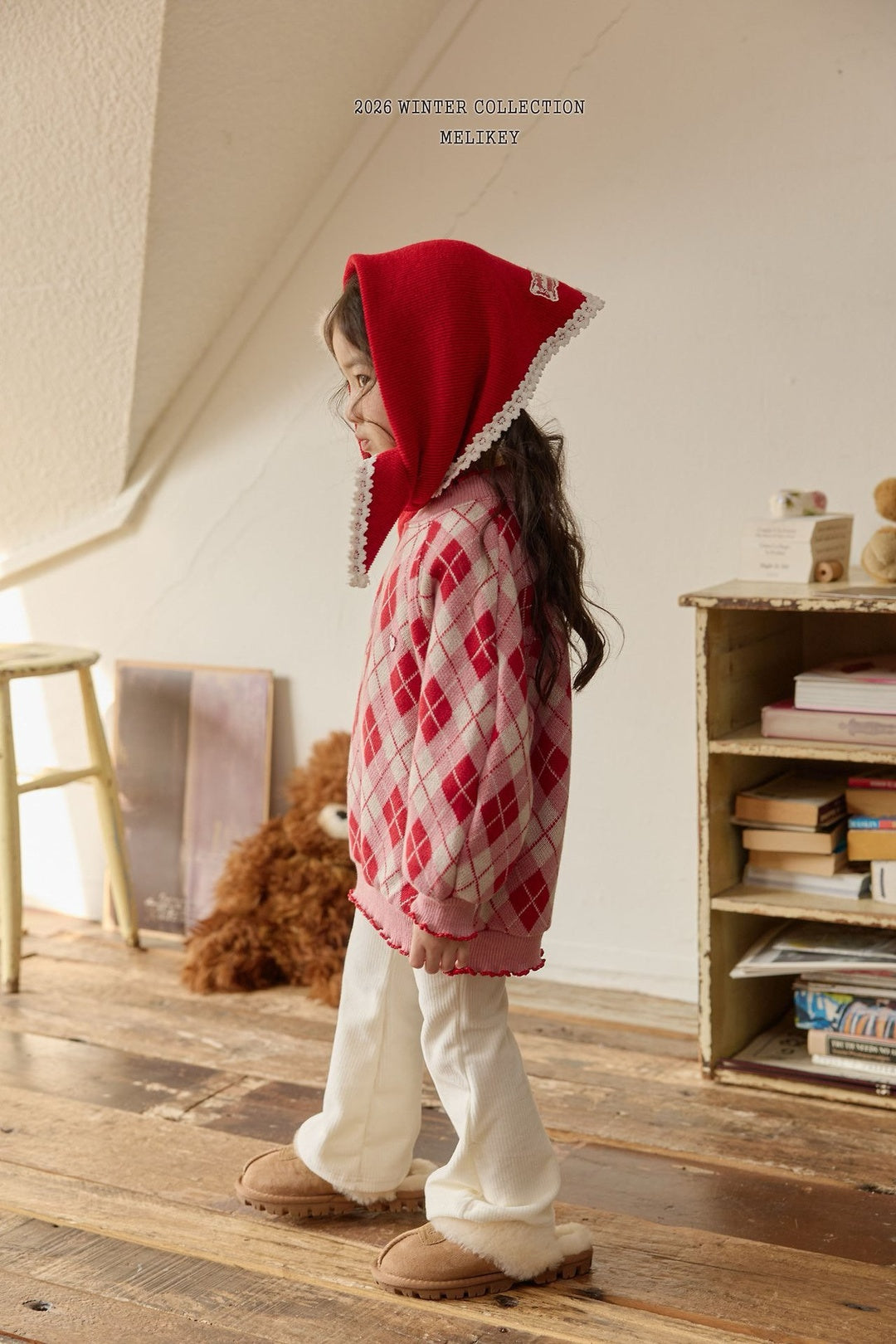 [Melikey] Square kint scarf