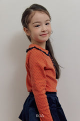 [ROA] Petit dot collar tops