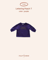 [PALETTE BEIGE] Lettering peach tee