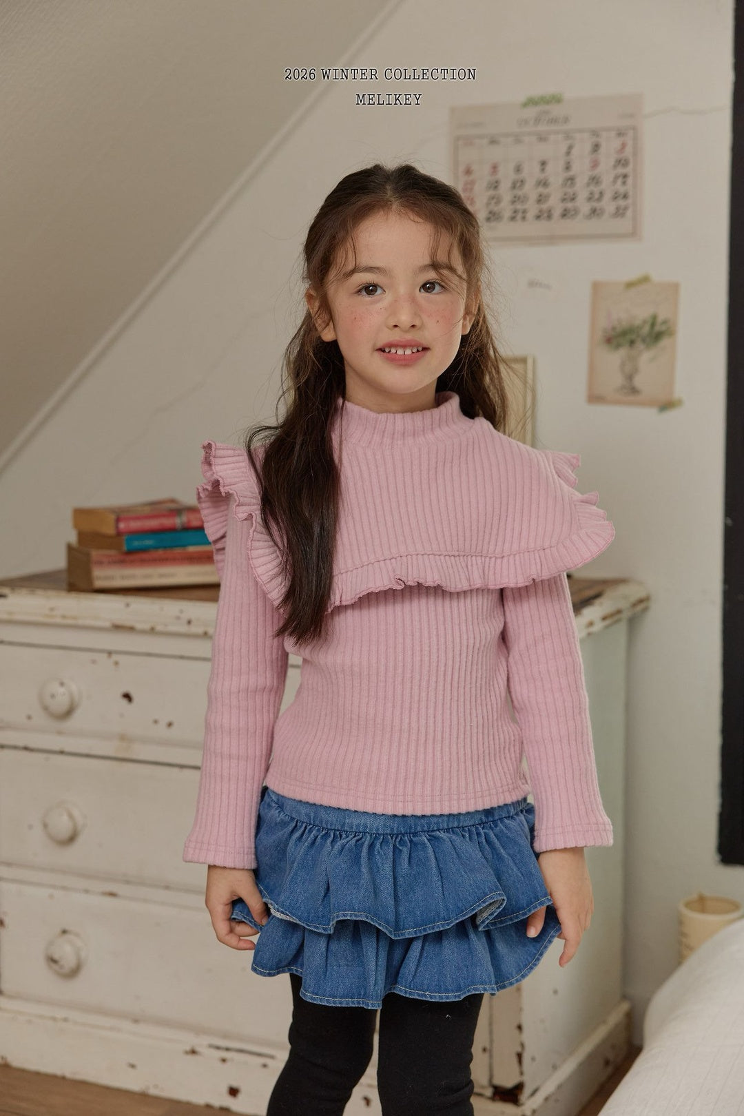 [Melikey] Cape frill tee