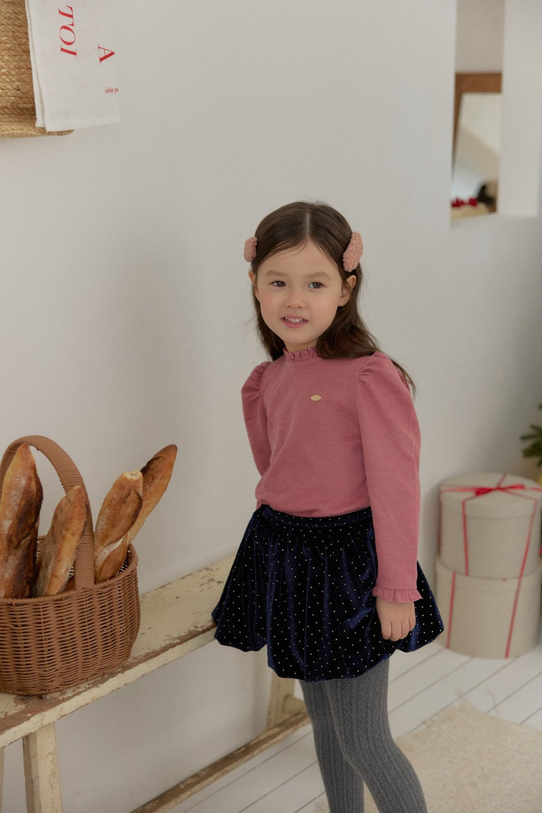 [berryberry] Roy frill puff tops