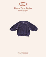 [PALETTE BEIGE] Brushed terry raglan