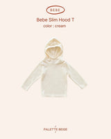 [PALETTE BEIGE] Bebe slim hood tee