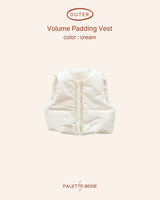 [PALETTE BEIGE] Volume padded vest