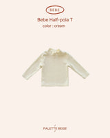 [PALETTE BEIGE] Bebe half mock neck tee