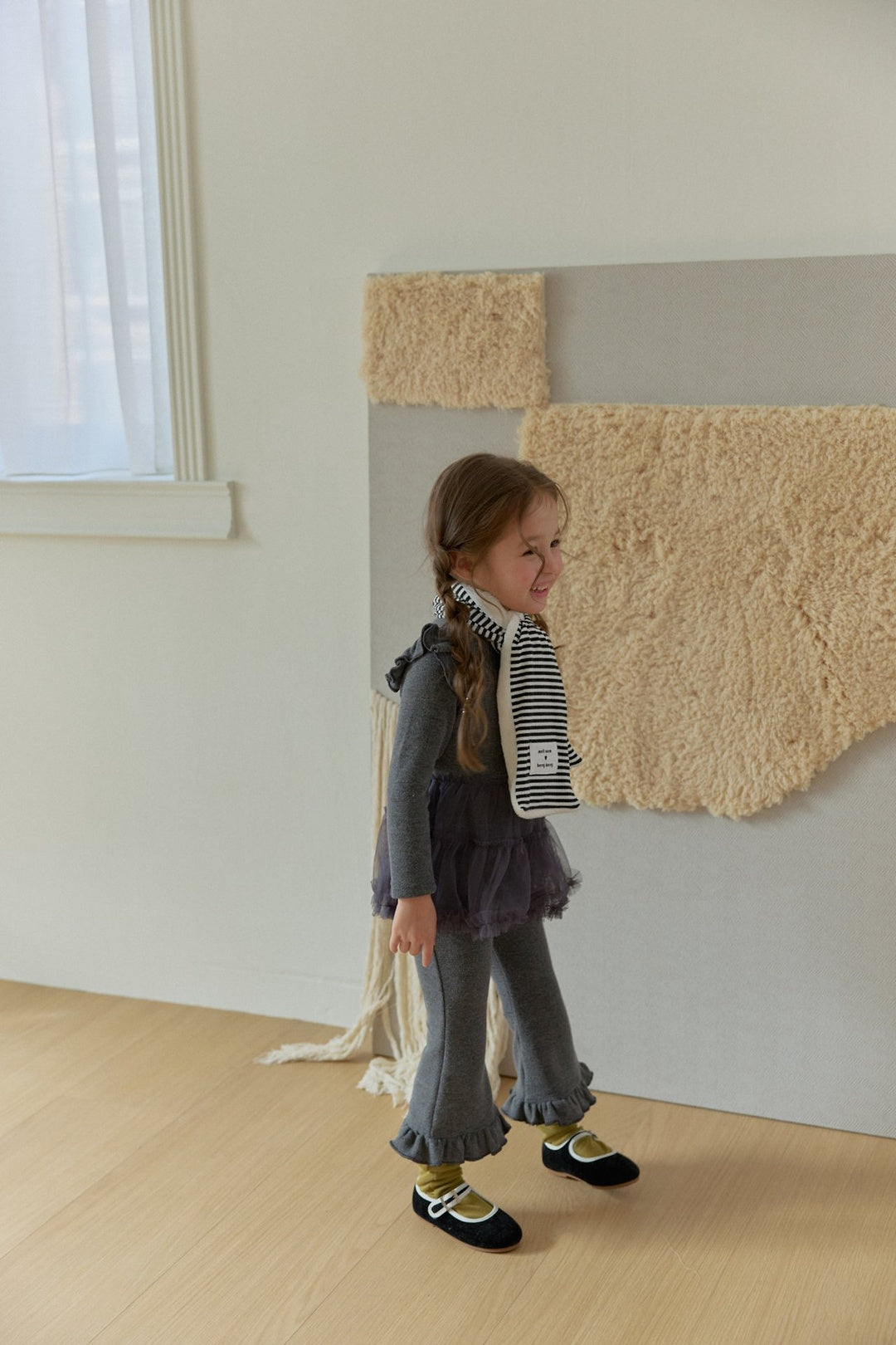 [berryberry] Stripe rib muffler