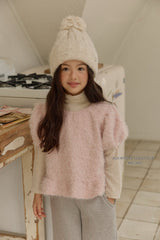 [Melikey] Fur frill puff tops